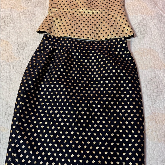 Escada Gold and Black Star Pattern Dress - Picture 4 of 17